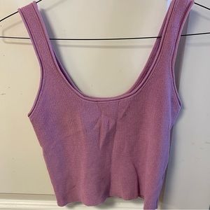 Forever 21 comfy purple crop top / tank top